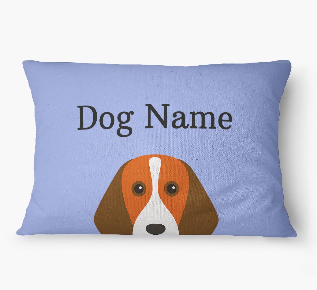 'Peeking Yappicon' - Personalized {breedFullName} Dog Bed