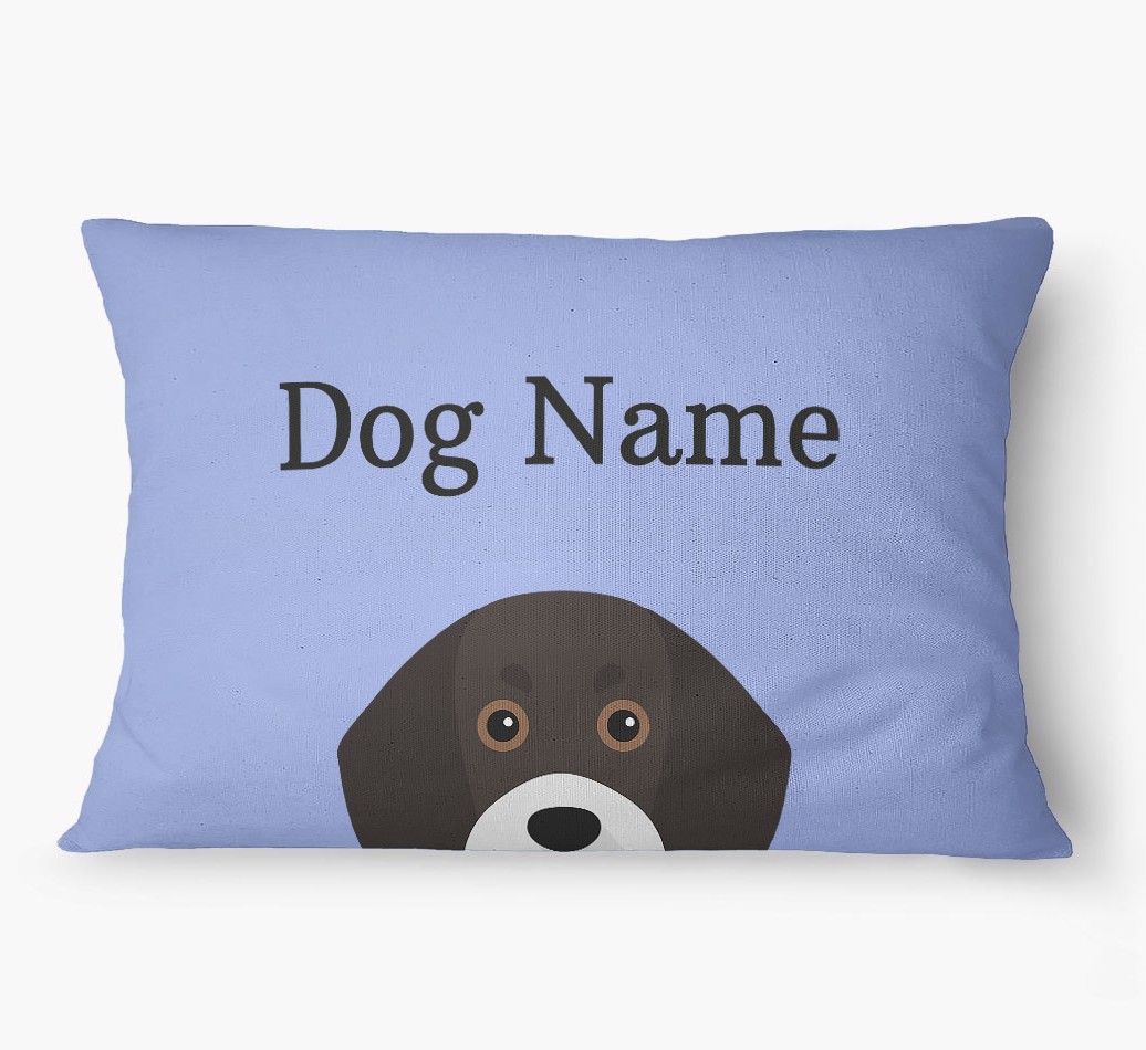'Peeking Yappicon' - Personalized {breedFullName} Dog Bed