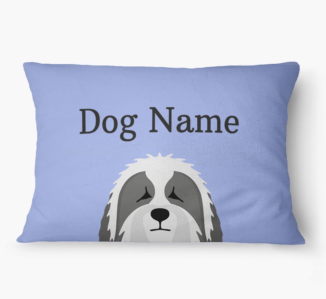'Peeking Yappicon' - Personalized {breedFullName} Dog Bed
