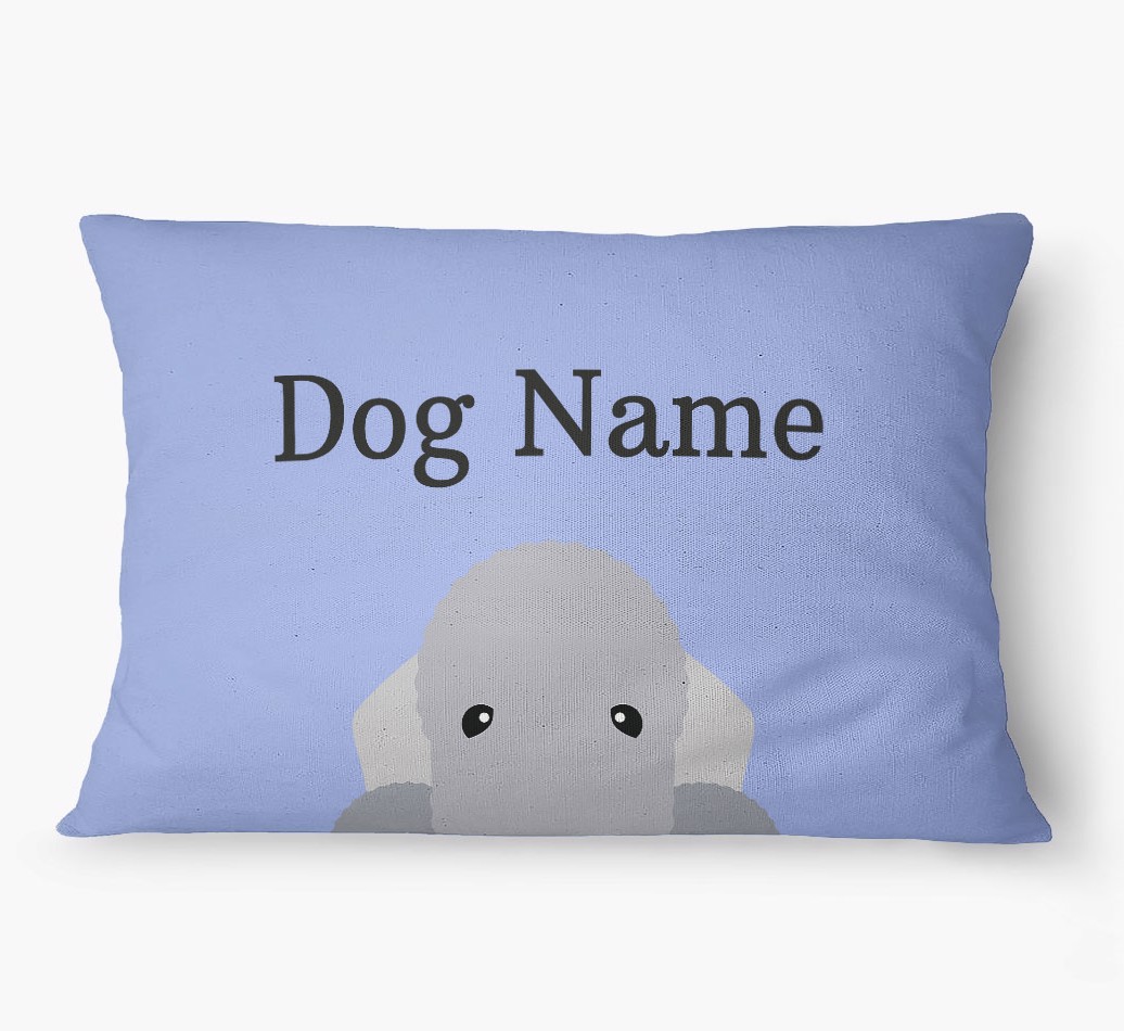 'Peeking Yappicon' - Personalized {breedFullName} Dog Bed