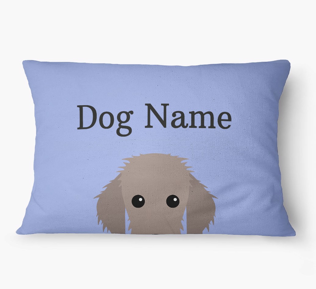 'Peeking Yappicon' - Personalized {breedFullName} Dog Bed