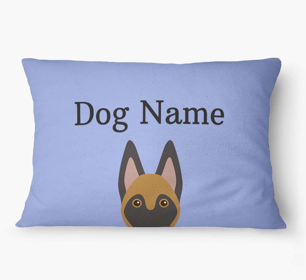 'Peeking Yappicon' - Personalized {breedFullName} Dog Bed