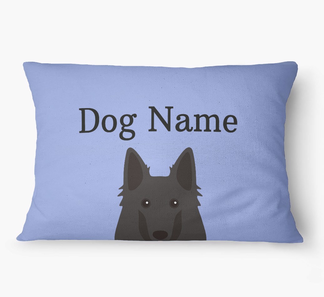 'Peeking Yappicon' - Personalized {breedFullName} Dog Bed