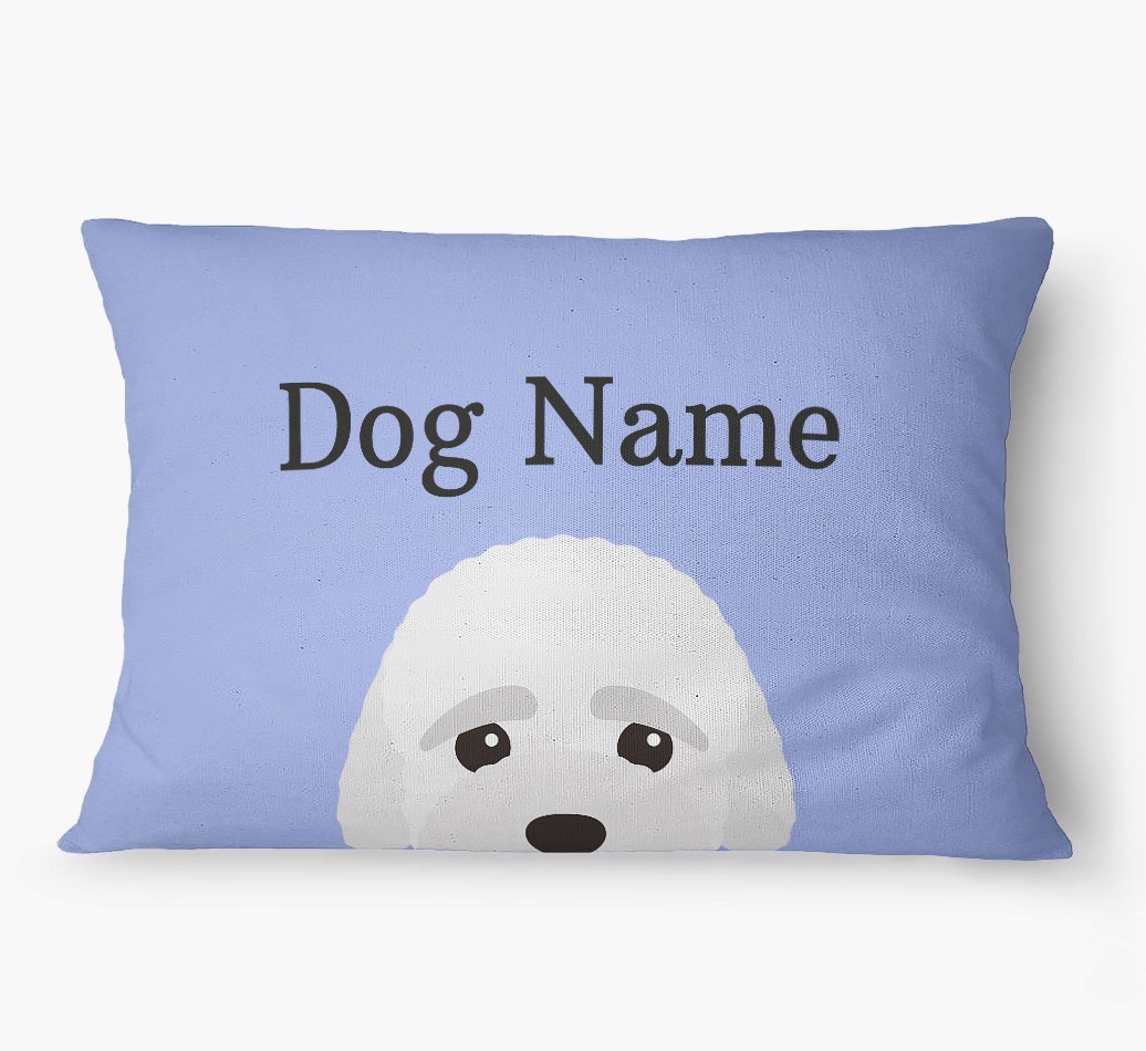 'Peeking Yappicon' - Personalized {breedFullName} Dog Bed