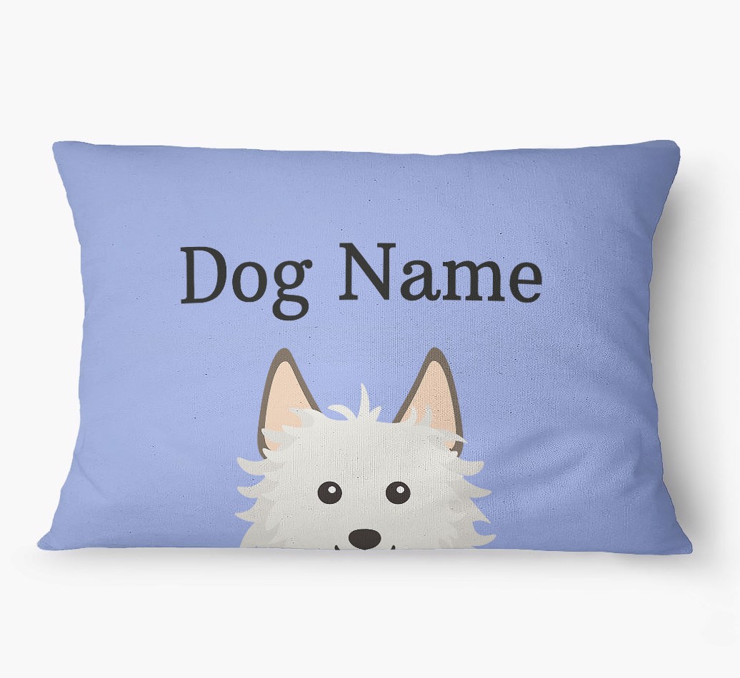'Peeking Yappicon' - Personalized {breedFullName} Dog Bed