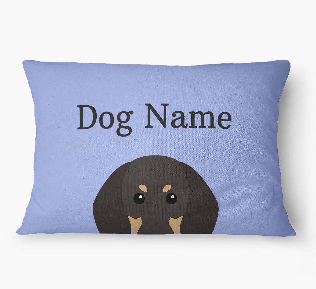 'Peeking Yappicon' - Personalized {breedFullName} Dog Bed