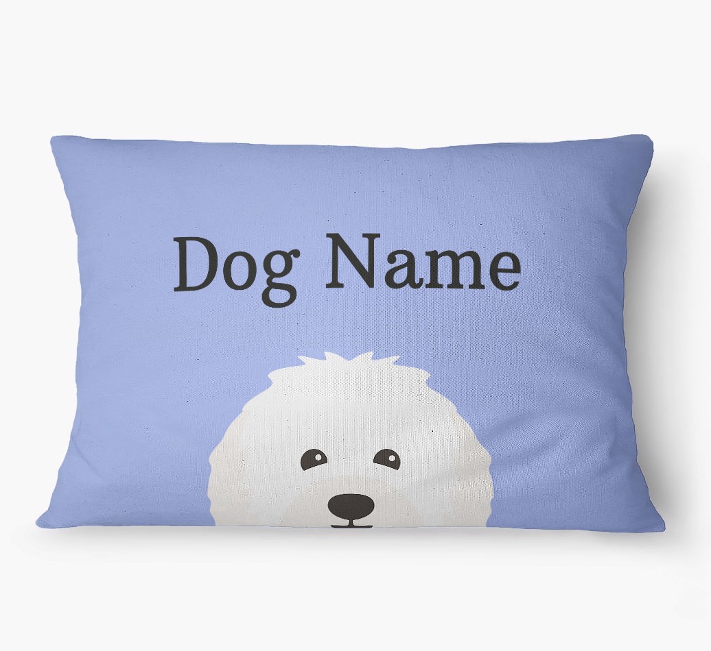'Peeking Yappicon' - Personalized {breedFullName} Dog Bed