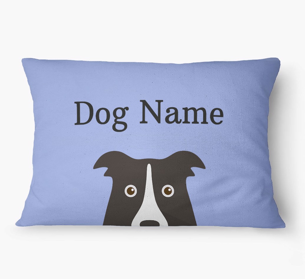 'Peeking Yappicon' - Personalized {breedFullName} Dog Bed