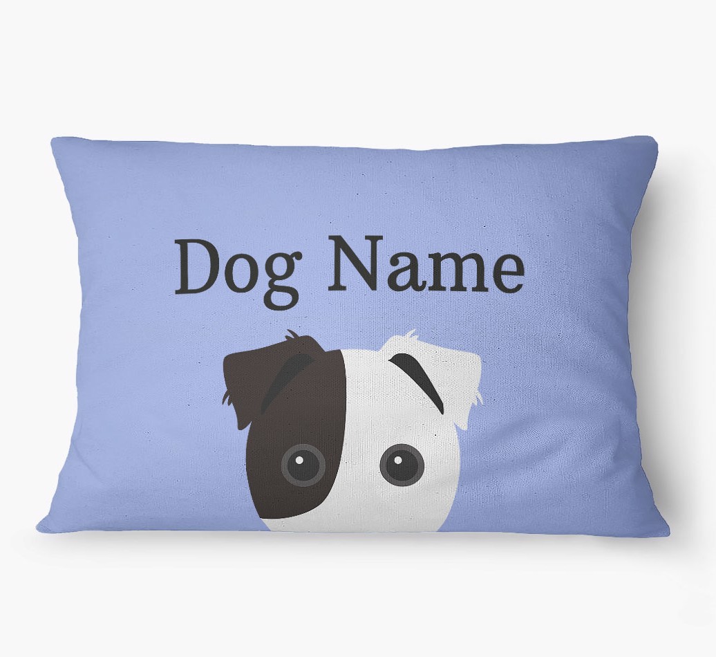 'Peeking Yappicon' - Personalized {breedFullName} Dog Bed