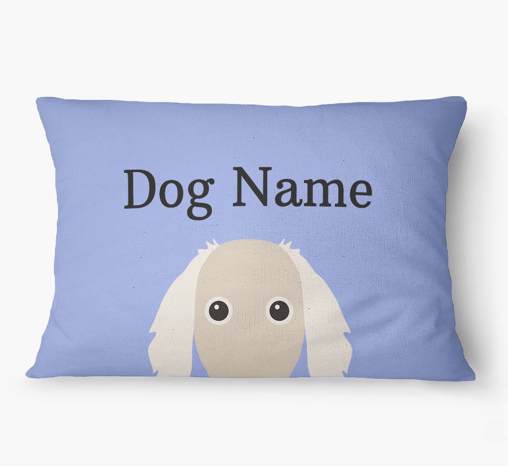 'Peeking Yappicon' - Personalized {breedFullName} Dog Bed
