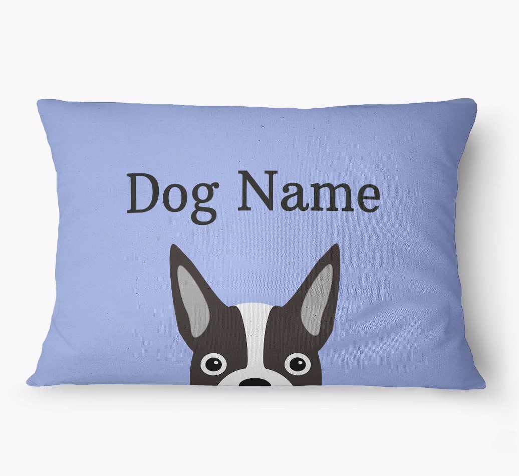'Peeking Yappicon' - Personalized {breedFullName} Dog Bed