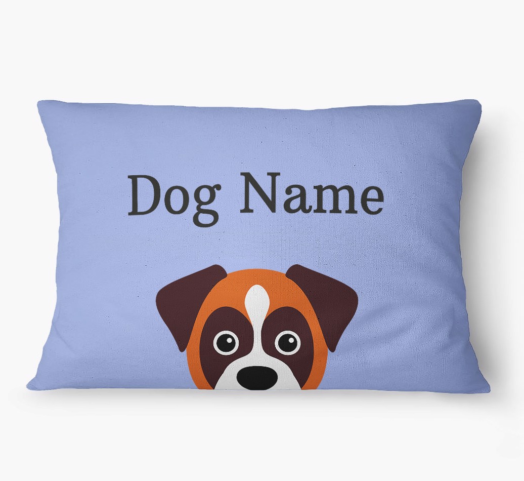 'Peeking Yappicon' - Personalised {breedFullName} Dog Bed