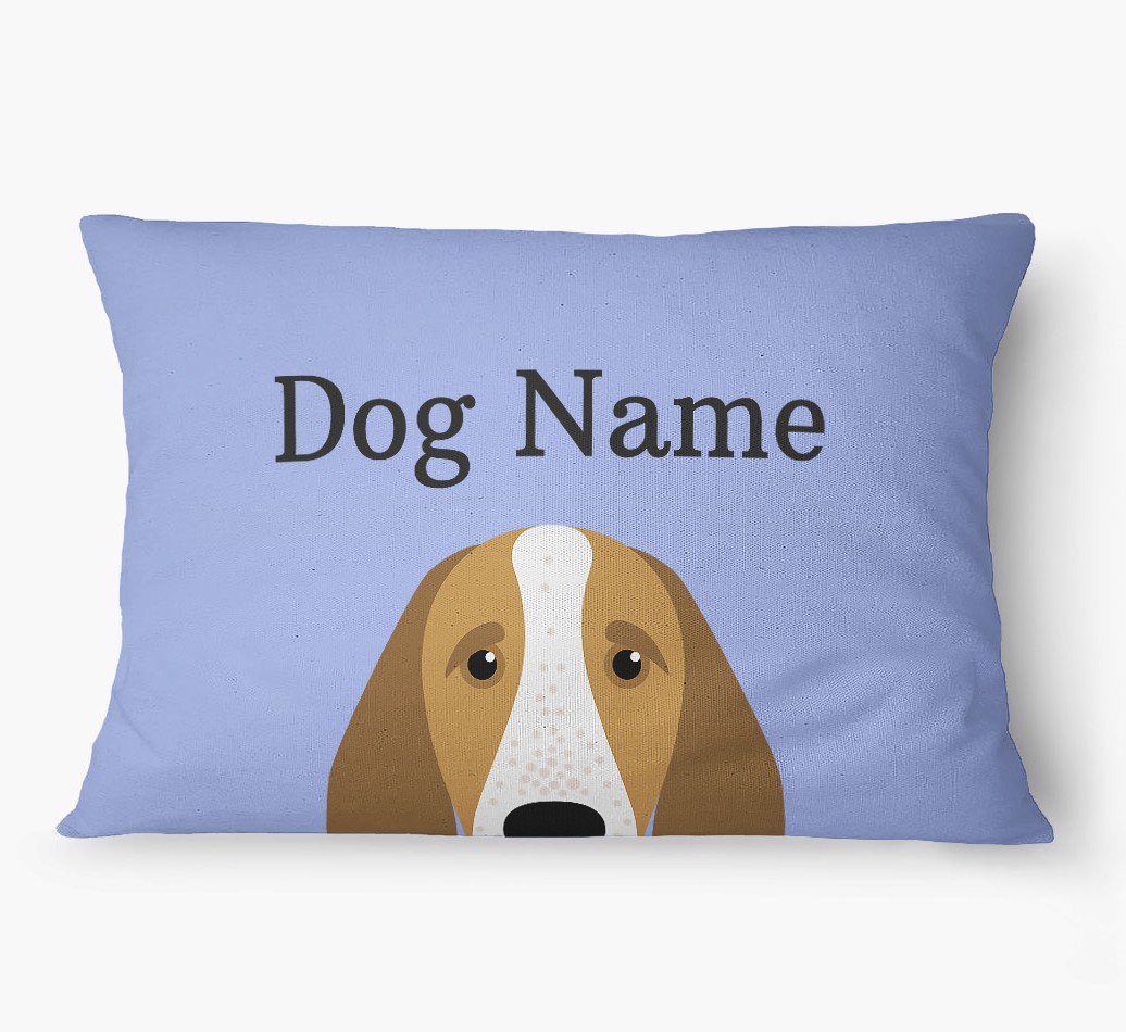 'Peeking Yappicon' - Personalized {breedFullName} Dog Bed