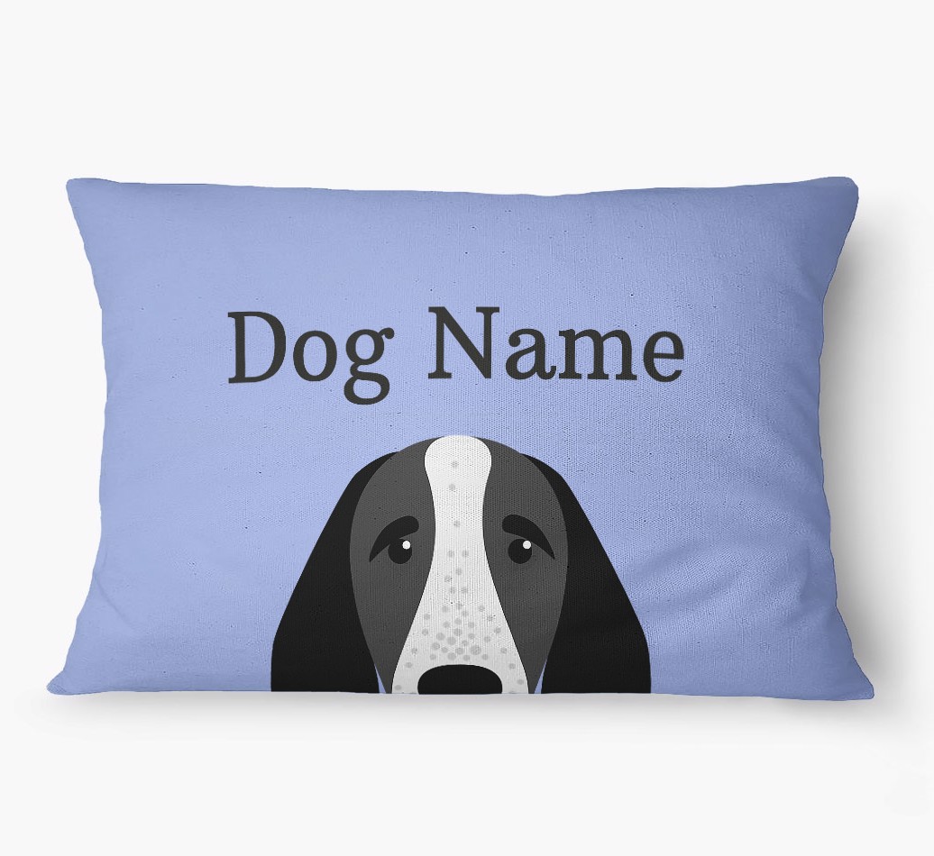 'Peeking Yappicon' - Personalized {breedFullName} Dog Bed