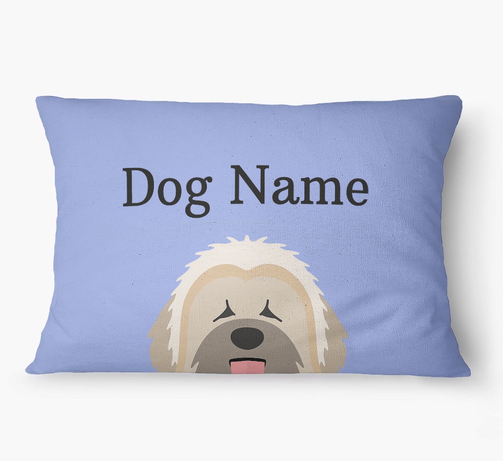 'Peeking Yappicon' - Personalized {breedFullName} Dog Bed
