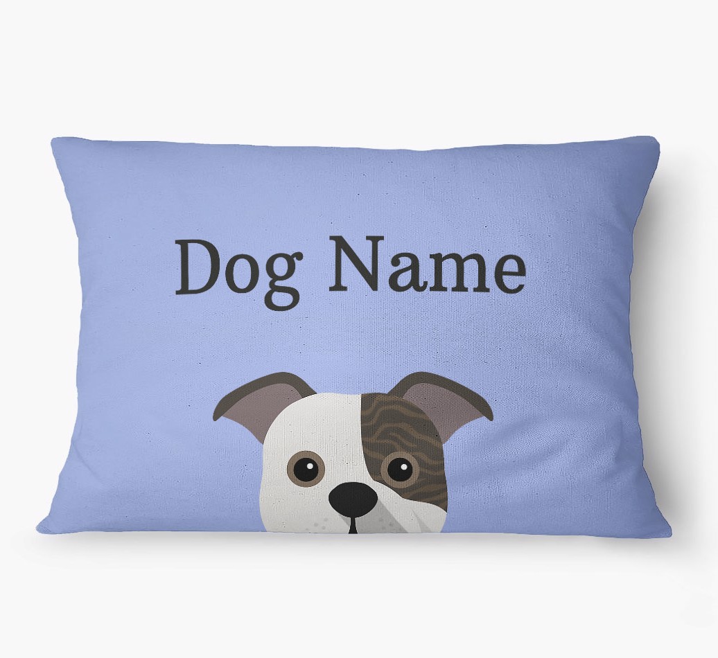 'Peeking Yappicon' - Personalized {breedFullName} Dog Bed