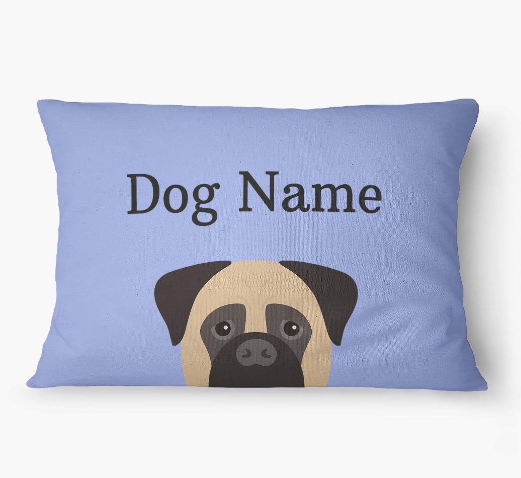 'Peeking Yappicon' - Personalized {breedFullName} Dog Bed