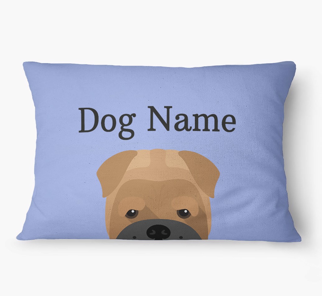'Peeking Yappicon' - Personalized {breedFullName} Dog Bed