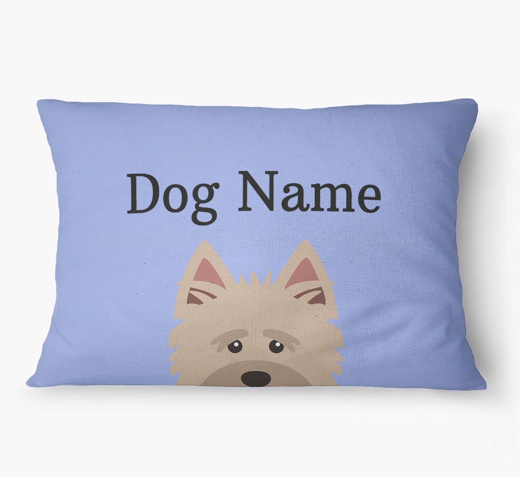 'Peeking Yappicon' - Personalized {breedFullName} Dog Bed