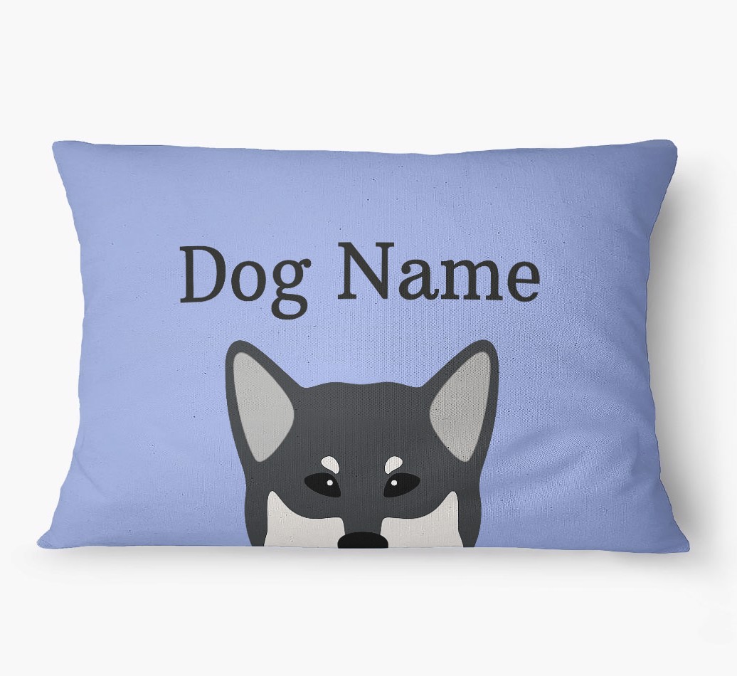 'Peeking Yappicon' - Personalized {breedFullName} Dog Bed