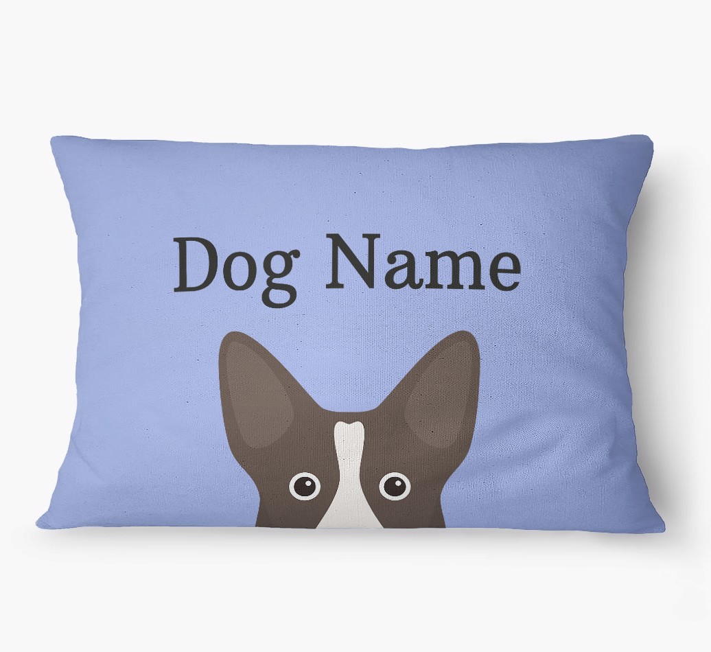 'Peeking Yappicon' - Personalized {breedFullName} Dog Bed