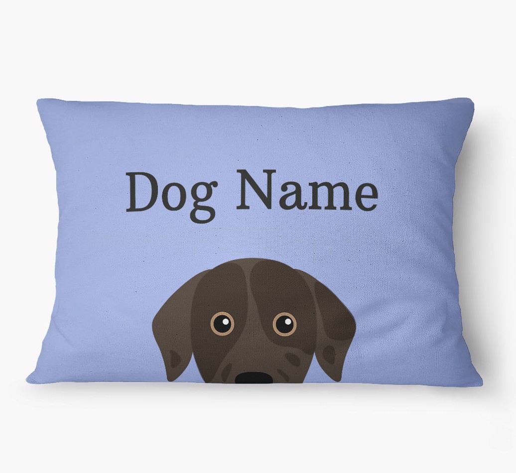 'Peeking Yappicon' - Personalized {breedFullName} Dog Bed