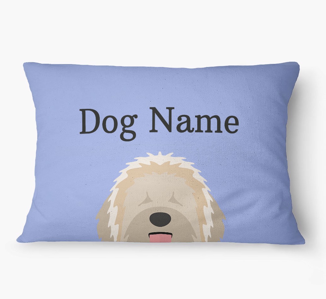 'Peeking Yappicon' - Personalized {breedFullName} Dog Bed