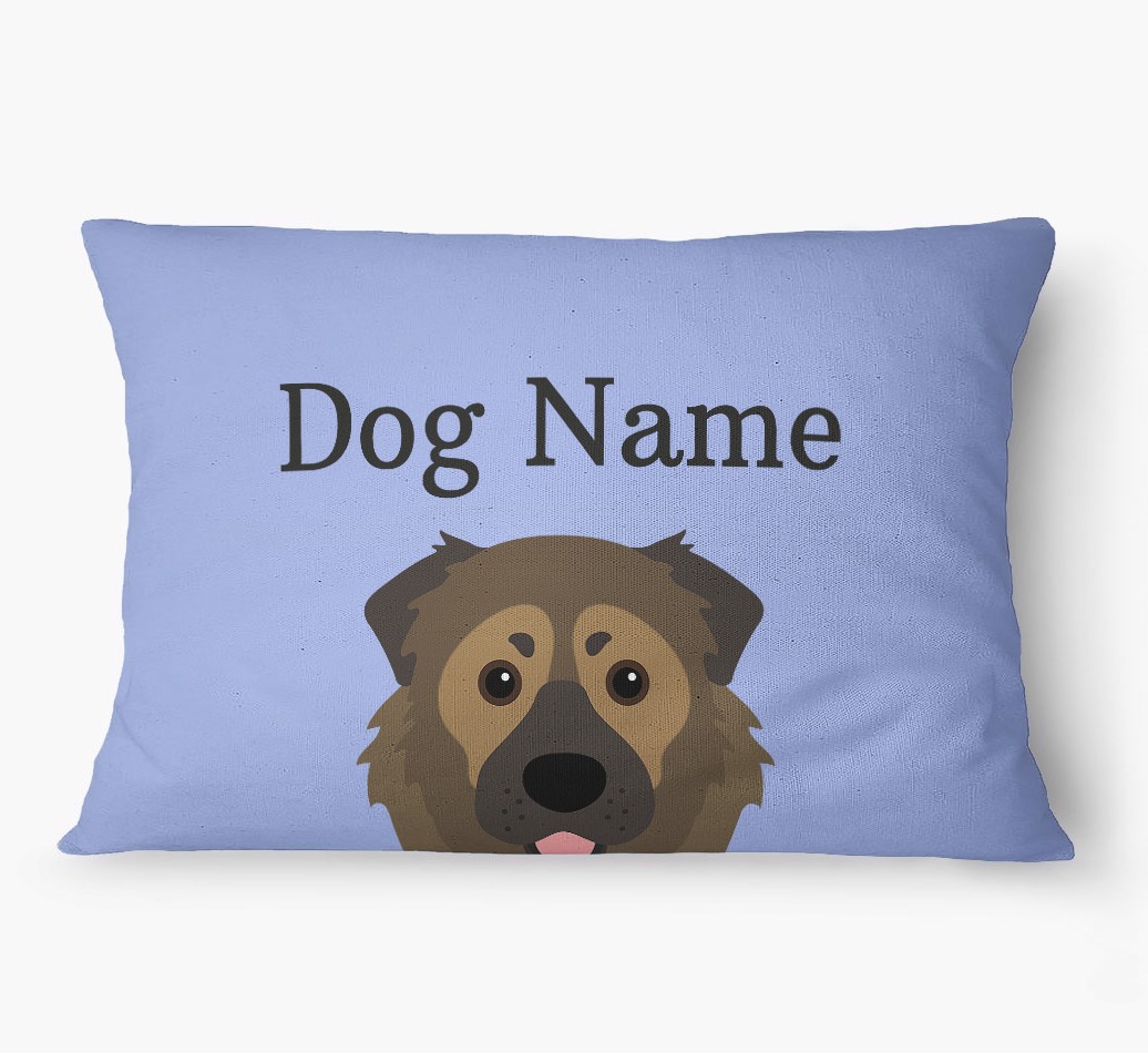 'Peeking Yappicon' - Personalized {breedFullName} Dog Bed