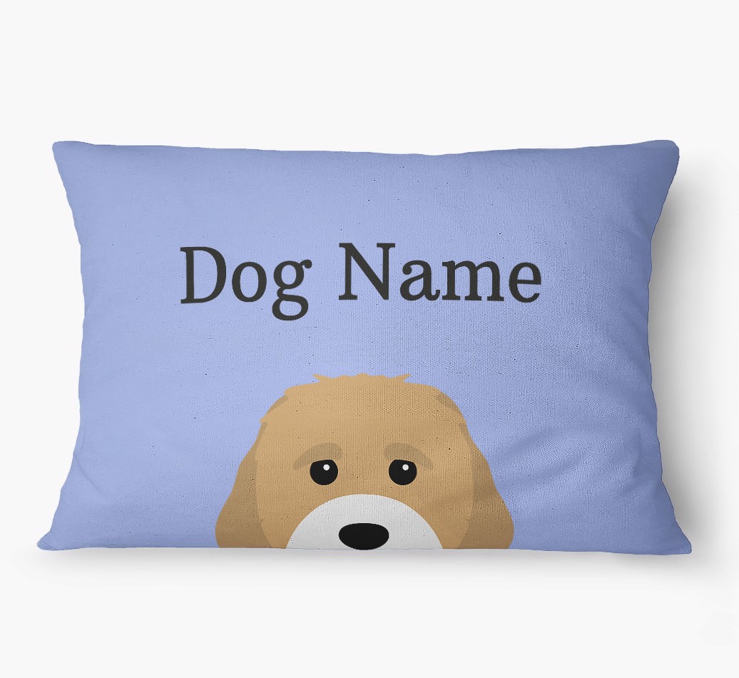 'Peeking Yappicon' - Personalized {breedFullName} Dog Bed