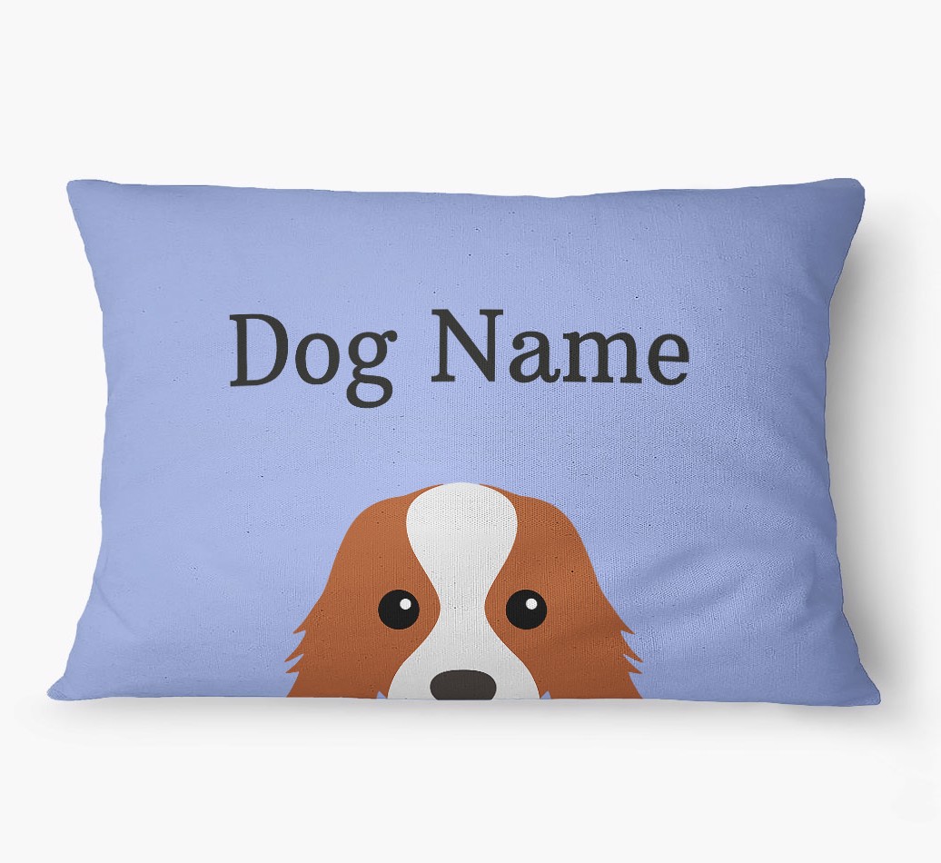 'Peeking Yappicon' - Personalized {breedFullName} Dog Bed