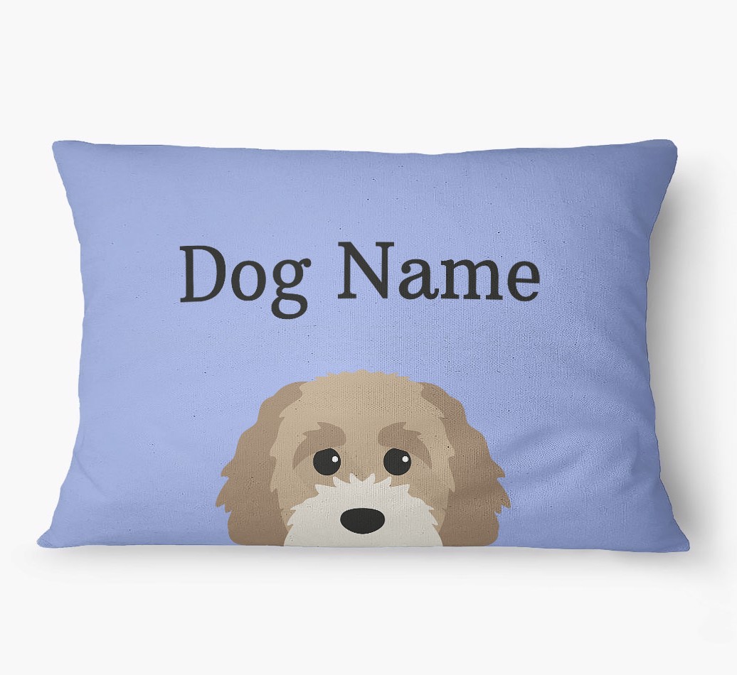 'Peeking Yappicon' - Personalized {breedFullName} Dog Bed