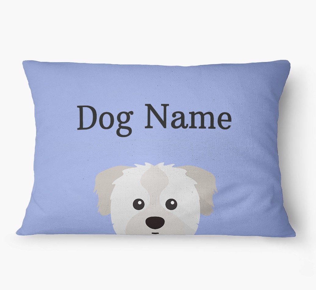 'Peeking Yappicon' - Personalized {breedFullName} Dog Bed
