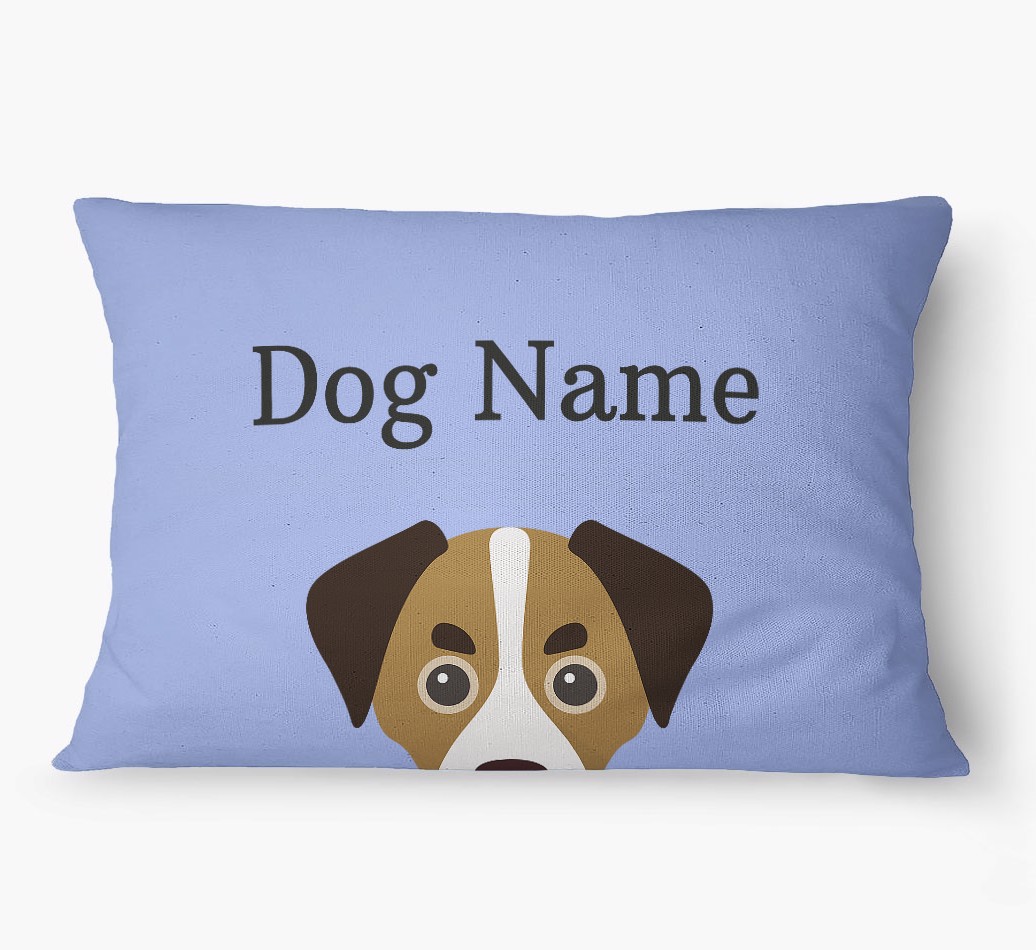 'Peeking Yappicon' - Personalized {breedFullName} Dog Bed