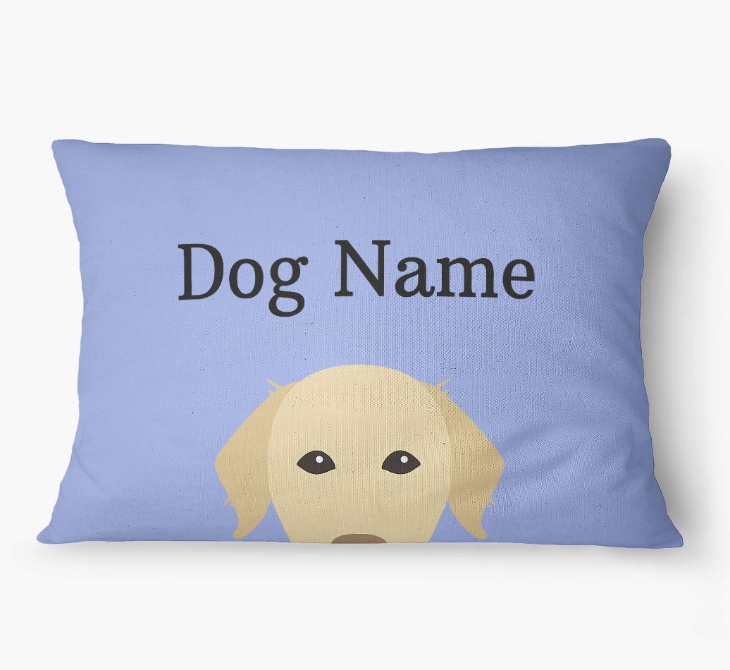 'Peeking Yappicon' - Personalized {breedFullName} Dog Bed