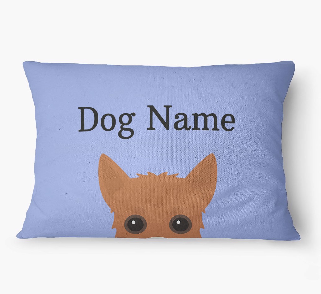 'Peeking Yappicon' - Personalized {breedFullName} Dog Bed