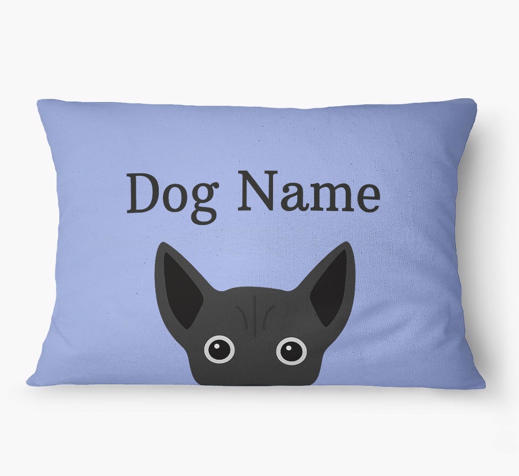 'Peeking Yappicon' - Personalized {breedFullName} Dog Bed