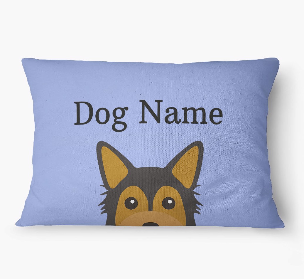 'Peeking Yappicon' - Personalized {breedFullName} Dog Bed