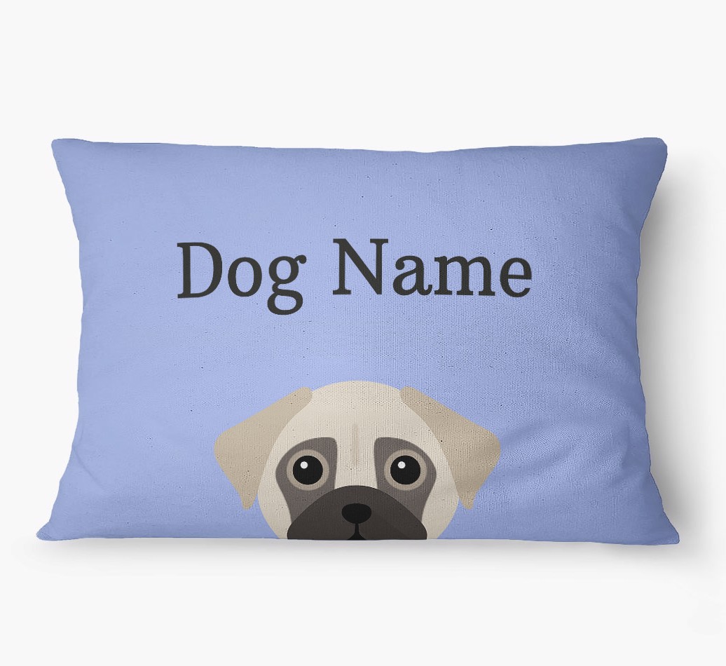 'Peeking Yappicon' - Personalized {breedFullName} Dog Bed