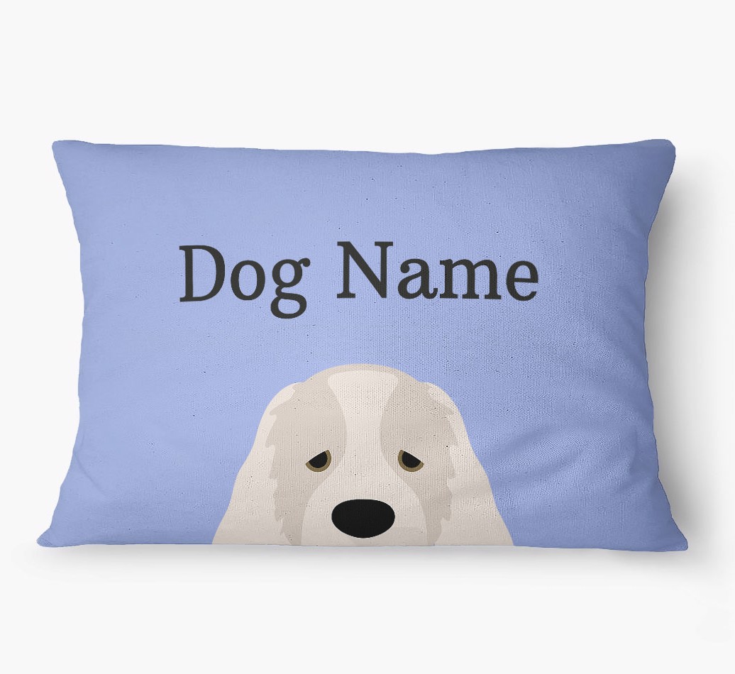 'Peeking Yappicon' - Personalized {breedFullName} Dog Bed