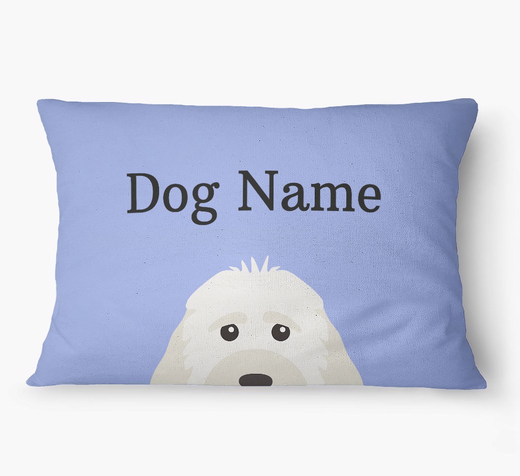 'Peeking Yappicon' - Personalized {breedFullName} Dog Bed