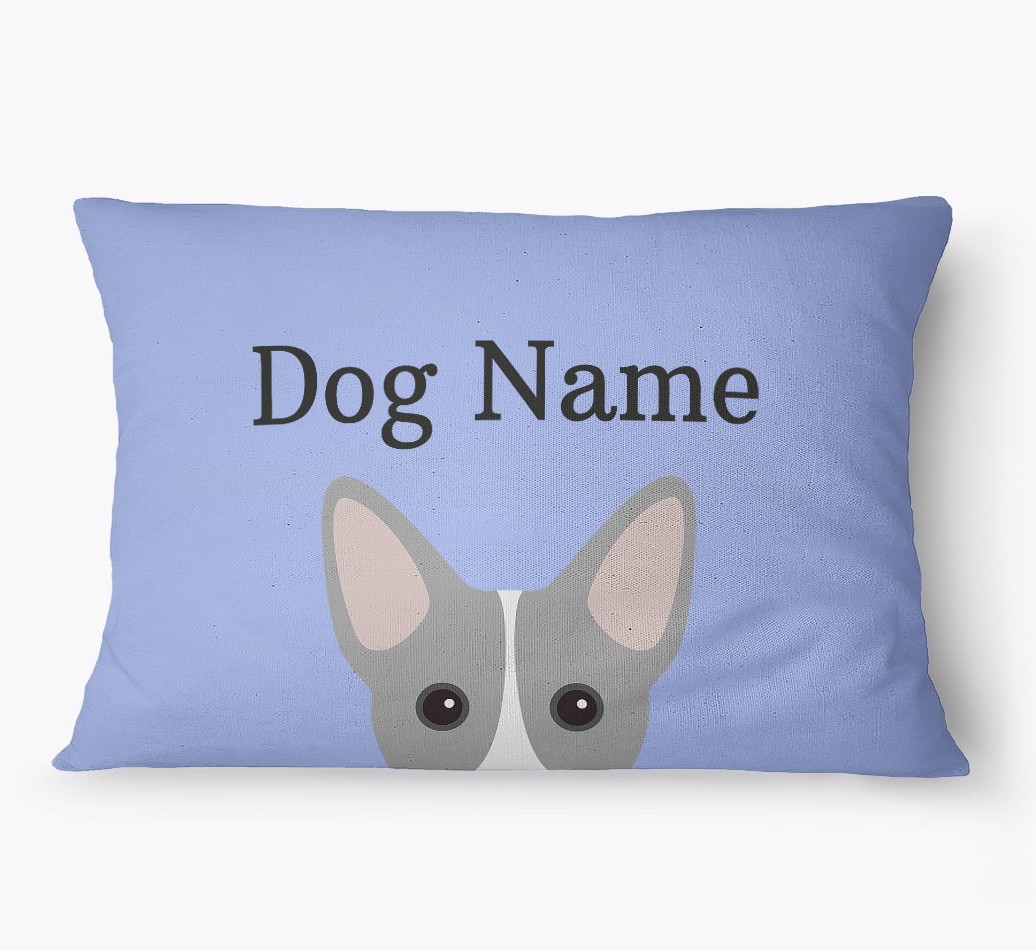 'Peeking Yappicon' - Personalized {breedFullName} Dog Bed