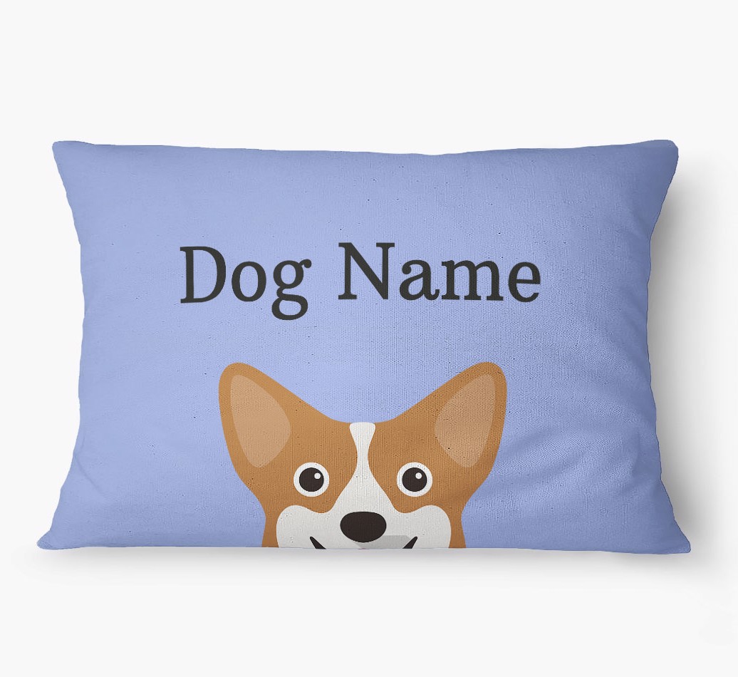 'Peeking Yappicon' - Personalized {breedFullName} Dog Bed