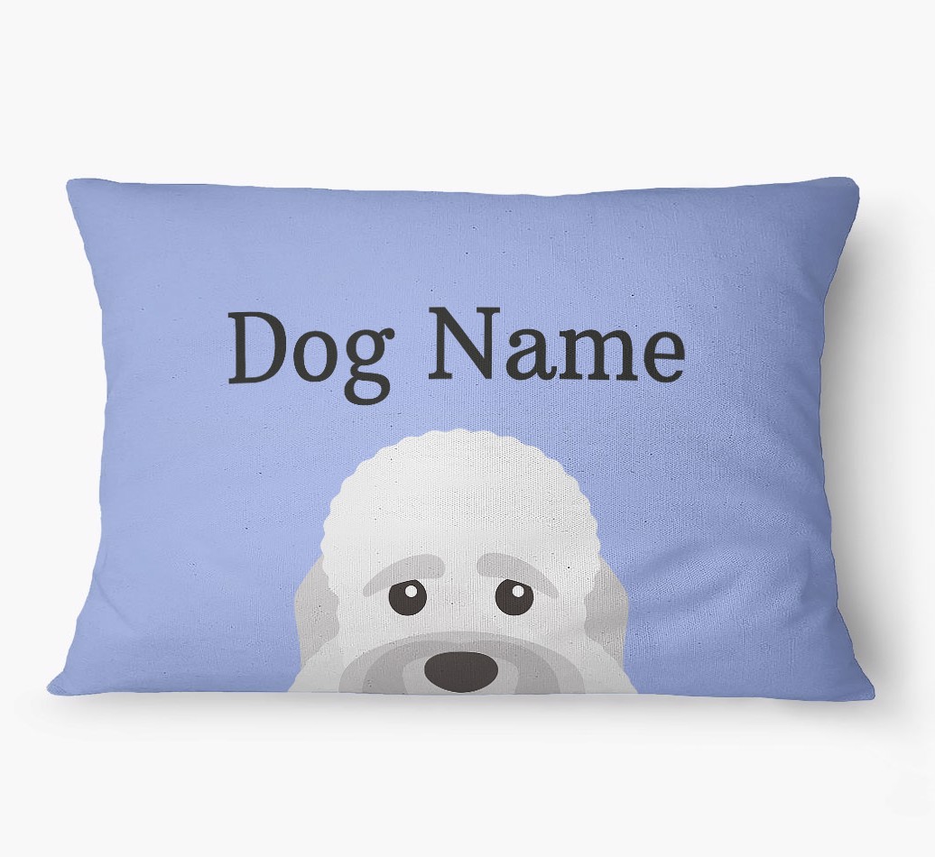 'Peeking Yappicon' - Personalized {breedFullName} Dog Bed