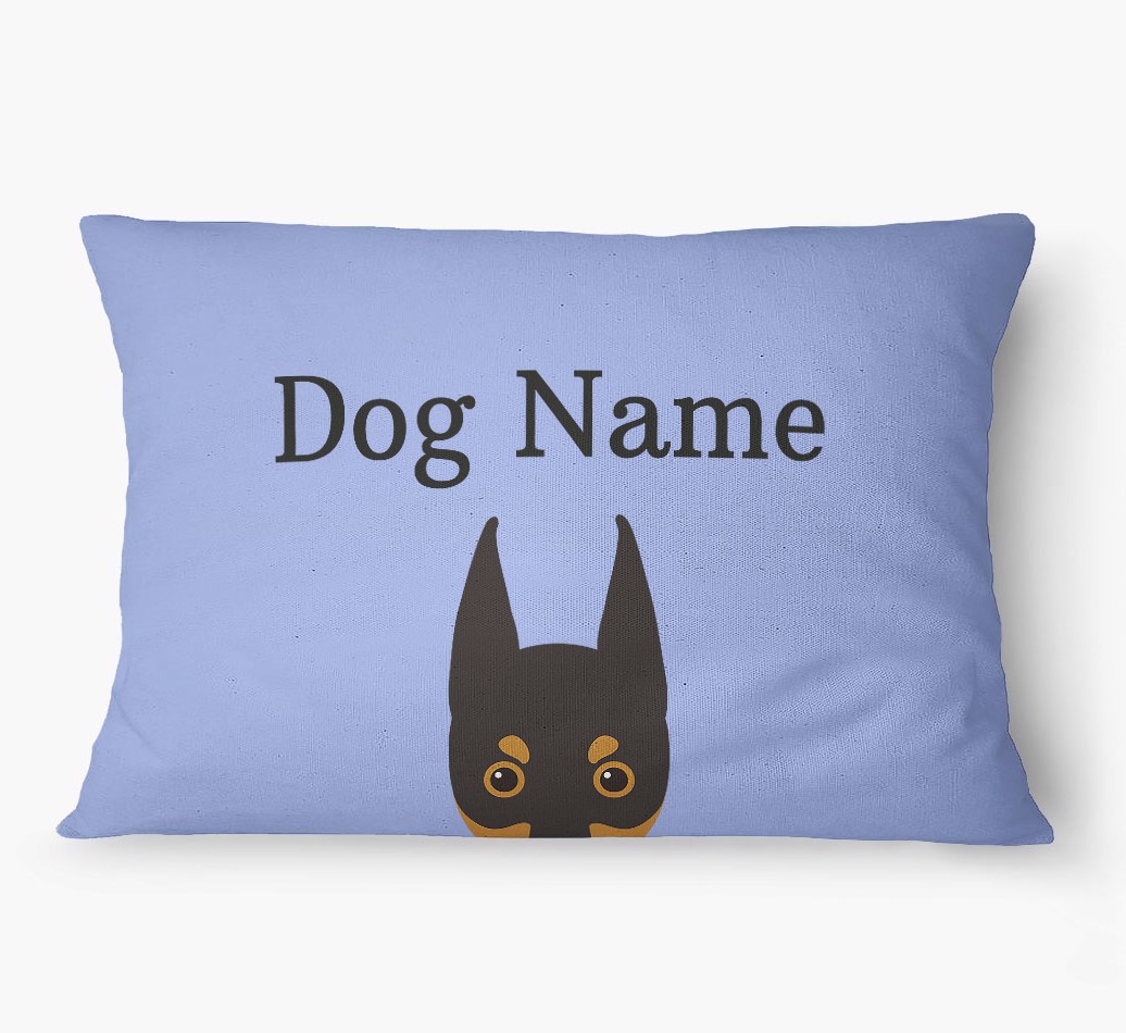 'Peeking Yappicon' - Personalized {breedFullName} Dog Bed
