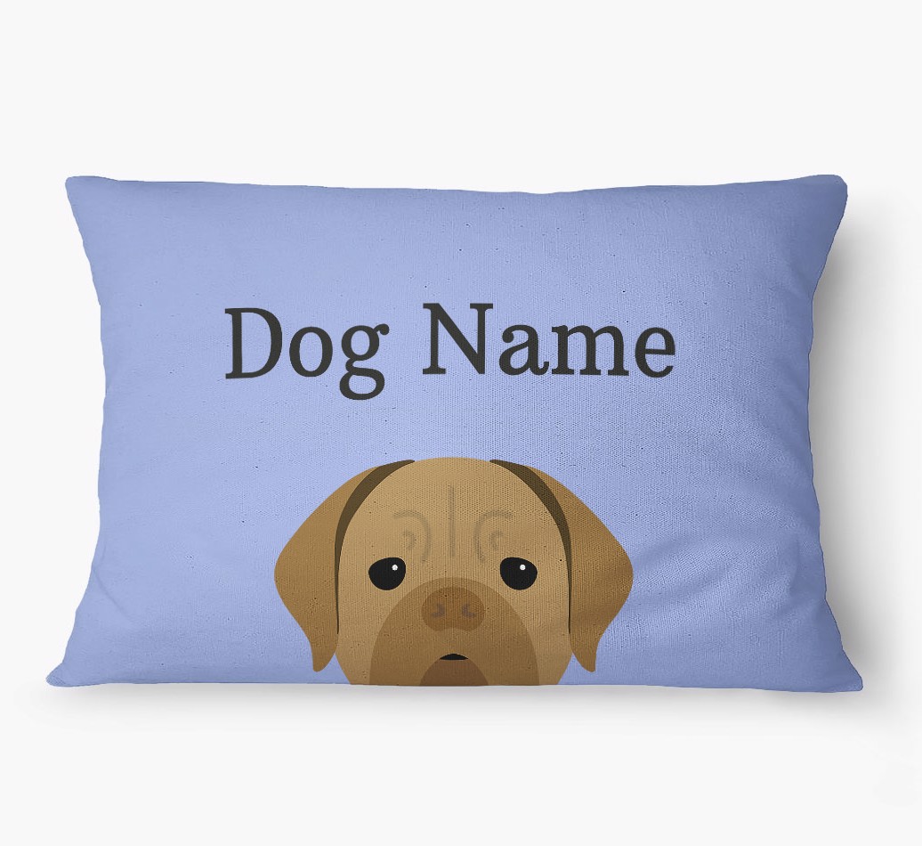'Peeking Yappicon' - Personalized {breedFullName} Dog Bed
