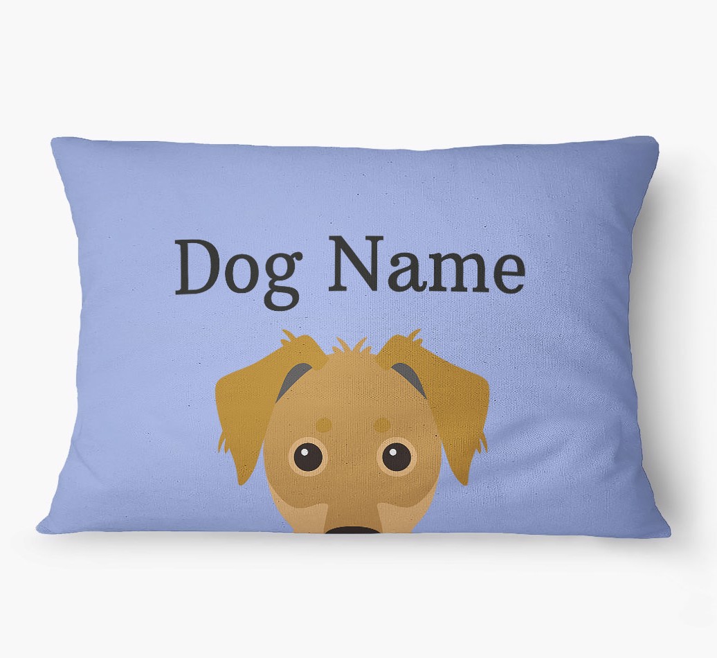 'Peeking Yappicon' - Personalized {breedFullName} Dog Bed