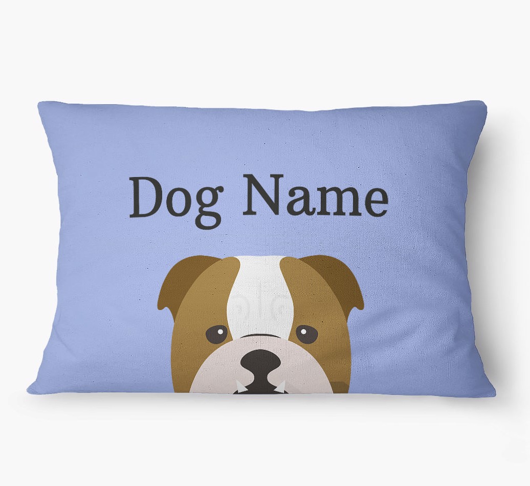 'Peeking Yappicon' - Personalized {breedFullName} Dog Bed