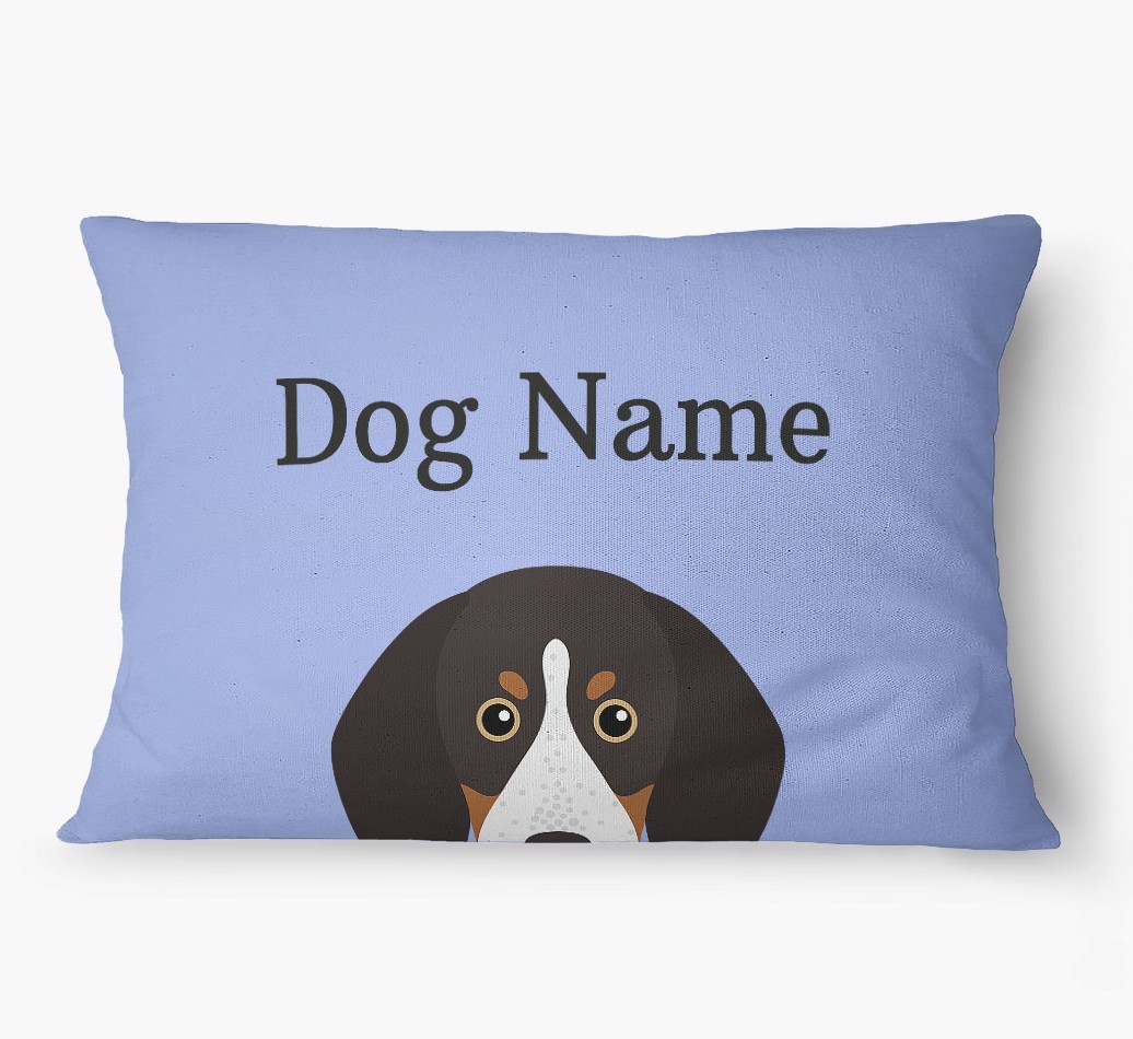'Peeking Yappicon' - Personalized {breedFullName} Dog Bed