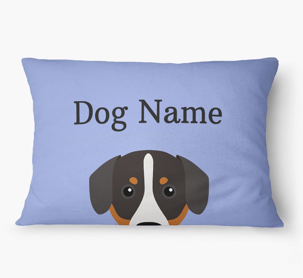 'Peeking Yappicon' - Personalized {breedFullName} Dog Bed