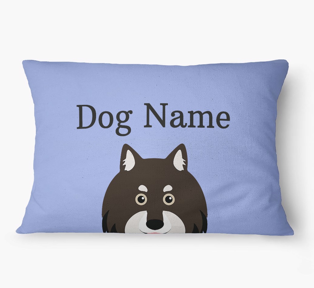 'Peeking Yappicon' - Personalized {breedFullName} Dog Bed